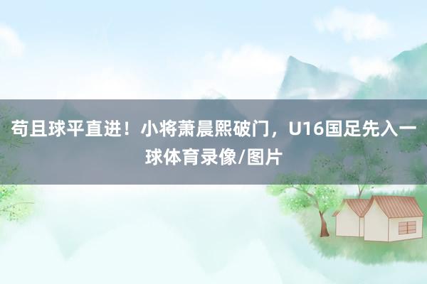苟且球平直进！小将萧晨熙破门，U16国足先入一球体育录像/图片