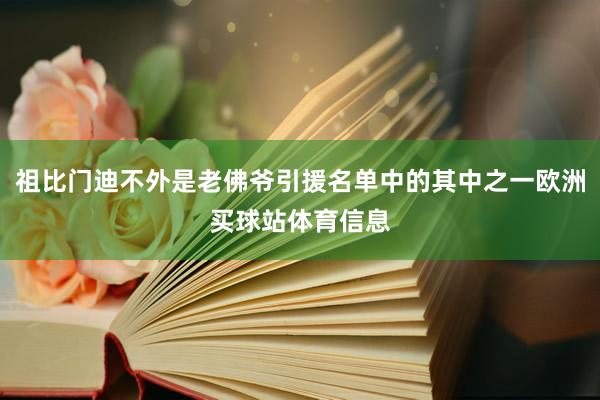 祖比门迪不外是老佛爷引援名单中的其中之一欧洲买球站体育信息