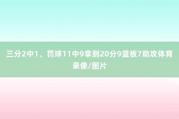 三分2中1、罚球11中9拿到20分9篮板7助攻体育录像/图片