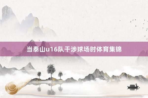 当泰山u16队干涉球场时体育集锦