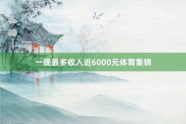 一晚最多收入近6000元体育集锦