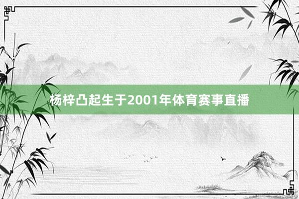 杨梓凸起生于2001年体育赛事直播