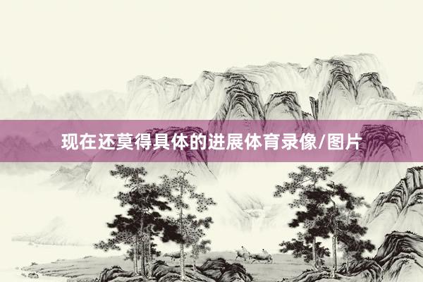 现在还莫得具体的进展体育录像/图片