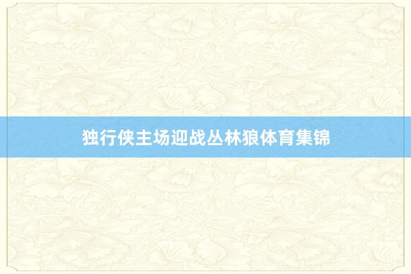 独行侠主场迎战丛林狼体育集锦