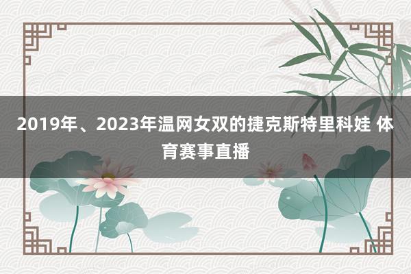 2019年、2023年温网女双的捷克斯特里科娃 体育赛事直播
