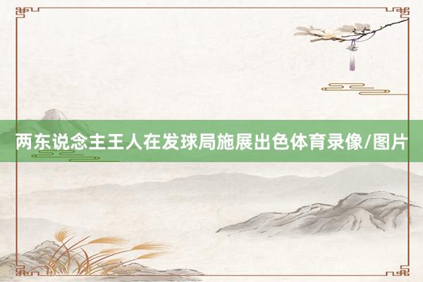 两东说念主王人在发球局施展出色体育录像/图片