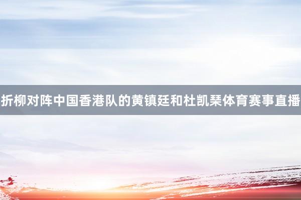 折柳对阵中国香港队的黄镇廷和杜凯琹体育赛事直播