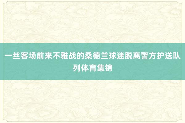 一丝客场前来不雅战的桑德兰球迷脱离警方护送队列体育集锦