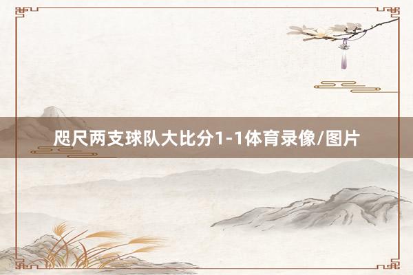 咫尺两支球队大比分1-1体育录像/图片
