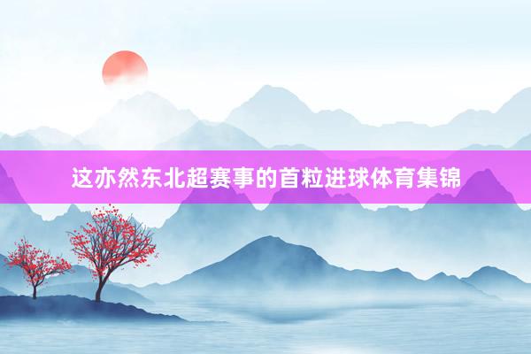 这亦然东北超赛事的首粒进球体育集锦