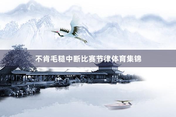 不肯毛糙中断比赛节律体育集锦
